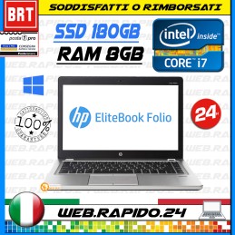 PC NOTEBOOK PORTATILE HP ELITEBOOK FOLIO 9470M 14" I7 3667U RAM 8GB SSD 180GB