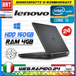 PC NOTEBOOK PORTATILE DELL LATITUDE E5440 14" CPU i5 4310U RAM 4GB HDD 160GB