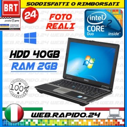 PC NOTEBOOK DELL LATITUDE D460 12,1" CPU INTEL DUO RAM 2 GB HDD 40GB _24H!!