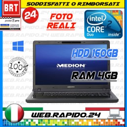 PC NOTEBOOK PORTATILE MEDION AKOYA P8610 15.6" CPU 2 DUO RAM 4GB HDD 160 GB _24H