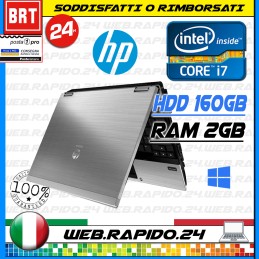 PC NOTEBOOK PORTATILE HP ELITEBOOK 2540P 12" CPU i7 RAM 2GB HDD 160 GB _24H!!