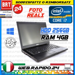 PC NOTEBOOK PORTATILE DELL LATITUDE E6410 14.1" CPU I7 RAM 4GB HDD 250 GB_24H!