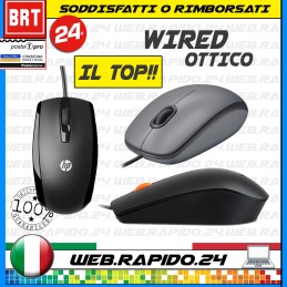 MOUSE OTTICO USB (DELL,HP,EIZO) CON FILO PER PC LAPTOP SCROLL NOTEBOOK! 24H!