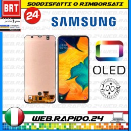 DISPLAY LCD+TOUCH SCREEN OLED PER SAMSUNG GALAXY A30S SM-A307 FN /DS SCHERMO_24H