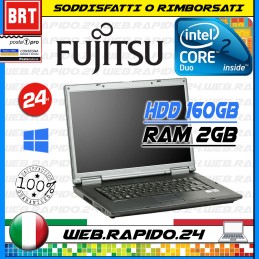 PC NOTEBOOK PORTATILE FUJITSU ESPRIMO D9500 15,4" CPU DUO RAM 2GB HDD 160GB