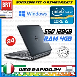 PC NOTEBOOK DELL LATITUDE E6520 15.6" CPU I5-2520M RAM 4GB SSD 128GB TOP!!