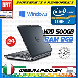 N63_ PC NOTEBOOK DELL LATITUDE E6520 15.6" CPU I7-2620M RAM 8GB HDD 500 GB