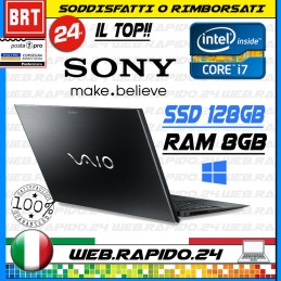 PC NOTEBOOK ULTRABOOK SONY VAIO PRO 13" TOUCH SCREEN CPU i7 RAM 8GB SSD 128GB