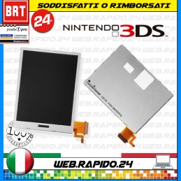 DISPLAY LCD INFERIORE PER NINTENDO 3DS 3 DS SCHERMO VETRO MONITOR