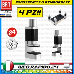 SET 4 PEZZI MORSETTO PINZA REGOLABILE CLIP FISSAGGIO UNIVERSALE PER SMARTPHONE