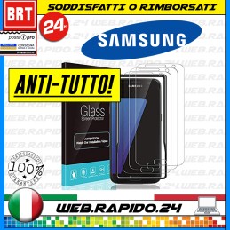 PELLICOLA PER SAMSUNG GALAXY S7 IN VETRO TEMPERATO ANTIGRAFFIO _24H!!