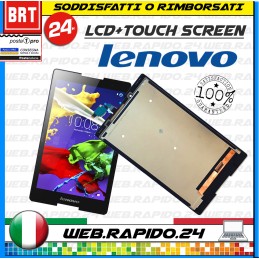 DISPLAY LCD+TOUCH SCREEN PER TABLET LENOVO TAB 2 A8-50 A8-50F A5500 SCHERM VETRO