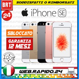 SMARTPHONE APPLE IPHONE SE 2016 16GB 32GB 64GB GAR.ITALIA 12 MESI OTTIMO 5S 6 6S