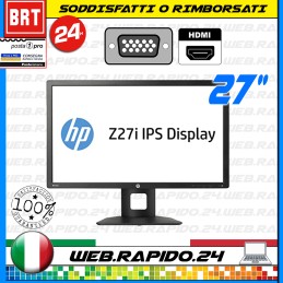 PC MONITOR SCHERMO LCD/LED DA 27" POLLICI HP Z27i DVI VGA DISPLAY_32 42