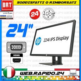 PC MONITOR SCHERMO LED IPS 24" HP Z24i 1920x1200 DVI VGA DP PORT FULL HD_26 22