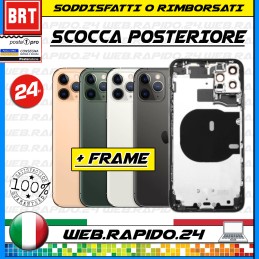 D31_ SCOCCA POSTERIORE VETRO+FRAME COMPLETA PER APPLE IPHONE 11 PRO TELAIO