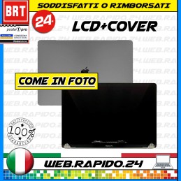 DISPLAY LCD+COVER ORIGINALE APPLE MACBOOK PRO RETINA 13" A1708 2016 2017