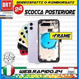 D3 BACK COVER SCOCCA POSTERIORE VETRO+FRAME COMPLETA PER APPLE IPHONE 11 TELAIO!