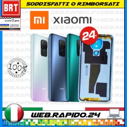 BACK COVER SCOCCA POSTERIORE VETRO+LENTE+FRAME X XIAOMI REDMI NOTE 9 M2003J15SG