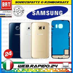 COVER SCOCCA POSTERIORE+BIADESIVO PER SAMSUNG GALAXY S6 EDGE PLUS SM-G928F