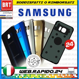 BACK COVER SCOCCA POSTERIORE VETRO+BIADESIVO SAMSUNG GALAXY S7 SM-G930F