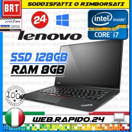 PC NOTEBOOK LENOVO THINKPAD X1 CARBON 3gen 14" CPU I7 RAM 8GB SSD 128GB+WIN10