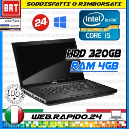 PC NOTEBOOK DELL VOSTRO 3500 15,6" CPU INTEL I5 460M RAM 2GB HDD 256GB