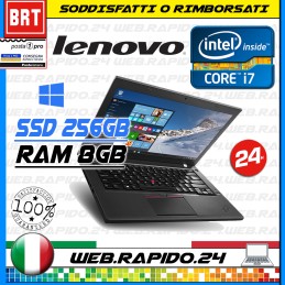 PC NOTEBOOK LENOVO THINKPAD T460S 14" CPU i7-6200U RAM 8GB SSD 256GB IPS FULL HD