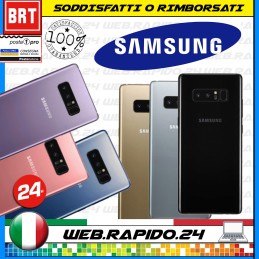 BACK COVER SCOCCA POSTERIORE VETRO+BIOADESIVO x SAMSUNG GALAXY NOTE 8 N950 N950F