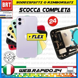 TELAIO SCOCCA COVER POSTERIORE COMPLETA+FLEX+FRAME PER APPLE IPHONE 11 24H!