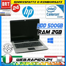 PC NOTEBOOK PORTATILE HP COMPAQ 6720S 15" CPU CELERON 2GB HDD 500GB + KEYWIN_24H