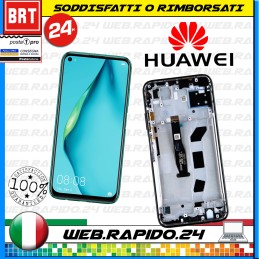 DISPLAY LCD+TOUCH SCREEN+FRAME PER HUAWEI P40 LITE JNY-L21A JNY-LX1 SCHERMO NERO