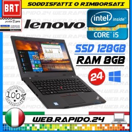 PC NOTEBOOK PORTATILE LENOVO THINKPAD L470 14" CPU i5 8GB RAM SSD 128GB WIN10