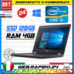 PC NOTEBOOK DELL LATITUDE E5470 14" CPU I3-6100U 4GB RAM SSD 128GB + WIN10 PRO