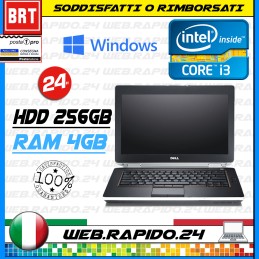 PC NOTEBOOK DELL LATITUDE E6320 13.3" CPU I3-2330M 4GB RAM HDD 256GB + WIN10 PRO