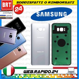 BACK COVER SCOCCA POSTERIORE VETRO+BIADESIVO PER SAMSUNG S8 G950F