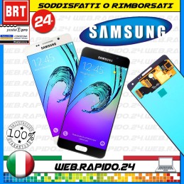 DISPLAY LCD+TOUCH SCREEN PER SAMSUNG A5 2016 SM-A510 F VETRO SCHERMO NERO BIANCO