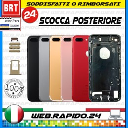 BACK COVER SCOCCA POSTERIORE VETRO+FRAME COMPLETA PER APPLE IPHONE 7 7G TELAIO!!