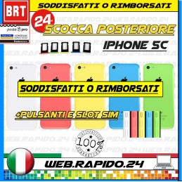 BACK COVER SCOCCA POSTERIORE VETRO+FRAME COMPLETA PER APPLE IPHONE 5 5C TELAIO!!