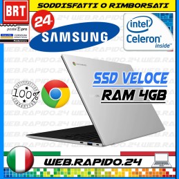 PC NOTEBOOK SAMSUNG CHROMEBOOK GO 14" INTEL CELERON 4GB RAM SSD 64GB  