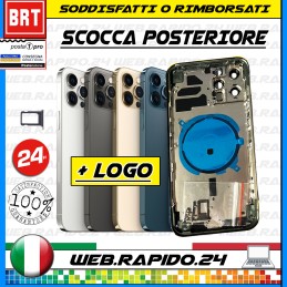 BACK COVER SCOCCA POSTERIORE VETRO+FRAME COMPLETA PER APPLE IPHONE 12 PRO MAX !!