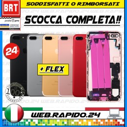 SCOCCA POSTERIORE+FLEX+FRAME COMPLETA PER APPLE IPHONE 7 PLUS TELAIO BACK COVER