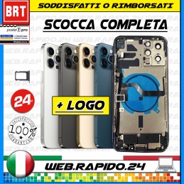 BACK COVER SCOCCA POSTERIORE COMPLETA+FLEX+FRAME PER APPLE IPHONE 12 PRO MAX !!