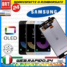 DISPLAY LCD+TOUCH SCREEN OLED PER SAMSUNG GALAXY J3 2017 J330 FN SCHERMO VETRO