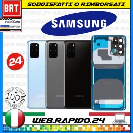 SCOCCA POSTERIORE VETRO+BIADESIVO+LENTE PER SAMSUNG S20 SM-G980F G980 BACK COVER