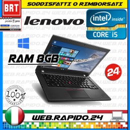 PC NOTEBOOK LENOVO THINKPAD T460S 14" CPU i5-6300U RAM 8GB IPS FULL HD