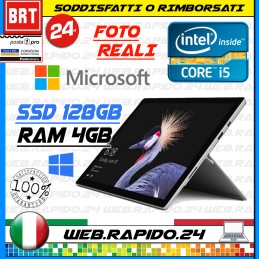 PC NOTEBOOK TABLET MICROSOFT SURFACE PRO 4 12,3" CPU I5 6300U RAM 4GB SSD 128GB