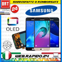 DISPLAY LCD+TOUCH ORIGINALE PER SAMSUNG GALAXY J3 2016 SM-J320 FN SCHERMO VETRO