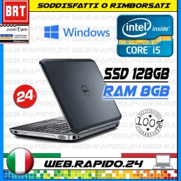 PC NOTEBOOK DELL LATITUDE E6530 15.6" CPU I5-3320M RAM 8GB SSD 128GB HD WIN10