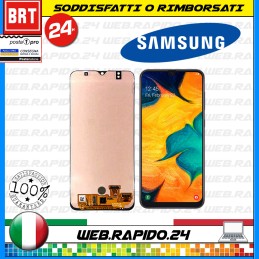 DISPLAY LCD+TOUCH SCREEN PER SAMSUNG GALAXY A30 SM-A305 A305F DS SCHERMO VETRO